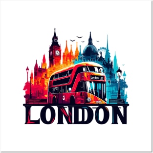 London Bus Posters and Art